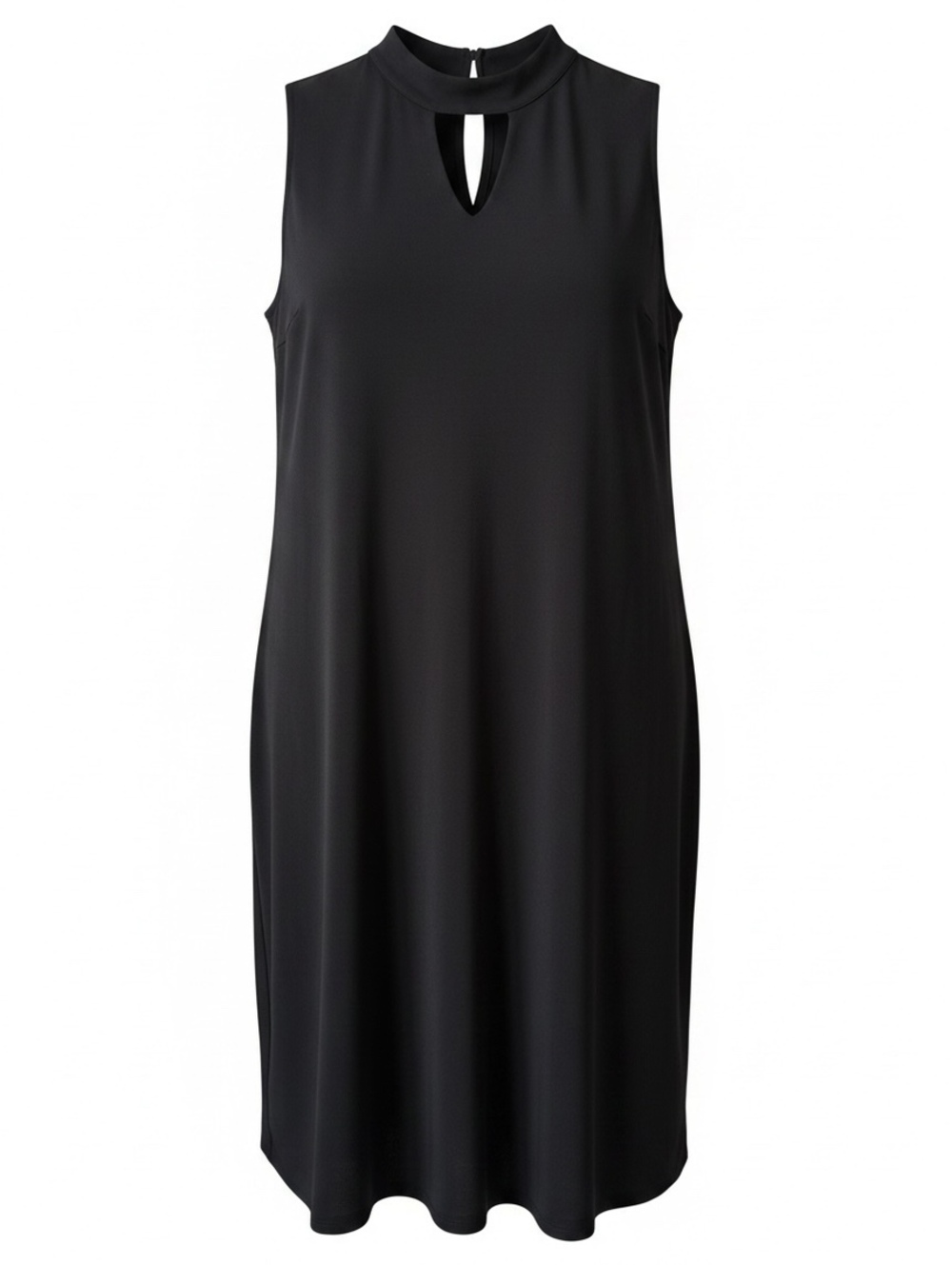 Relativity Black Sleeveless Keyhole Dress Size 1X
